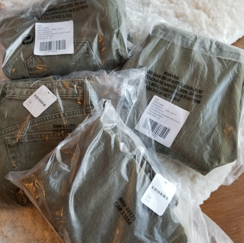 Free People Stella Skinny Jeans- green - Picture 4 of 8